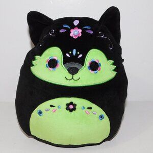 Squishmallows Day of the Dead DOTD 8" Plush Hector Wolf Black Green